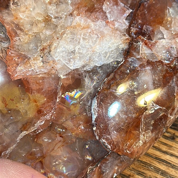 🔥SALE🔥 Hand Carved Fire Quartz Crystal Heart! - Picture 5 of 5